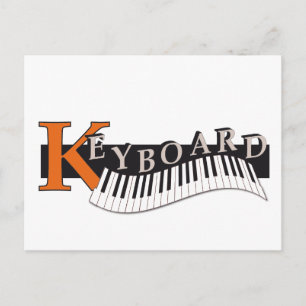 ansichtkaart "Keyboard" design Postcard