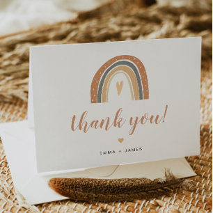 Ansley - Bohemian Burnt Orange Rainbow Thank You