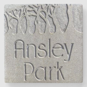 Ansley Park, Atlanta Marble Stone Coaster. Stone Coaster