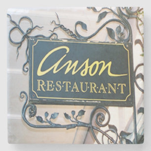 Anson Restaurant Charleston, Sc. Stone Coaster