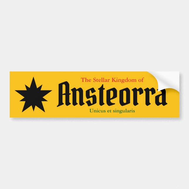 Ansteorra Bumper Sticker (Front)