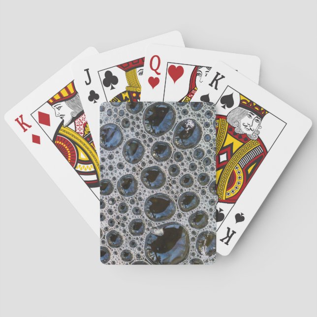 Anstract Bubble Pattern Playing Cards (Back)