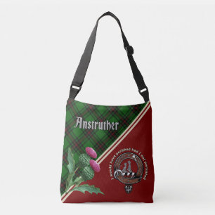 Anstruther Clan Badge & Tartan  Crossbody Bag