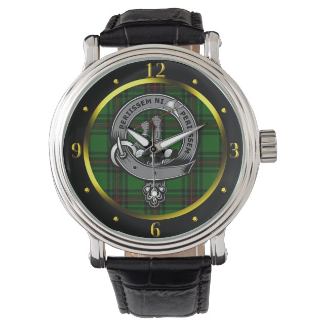 Anstruther Clan Badge & Tartan Watch (Front)