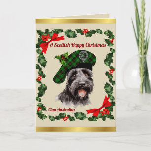 Anstruther Scottie Dog Personalised Xmas Card
