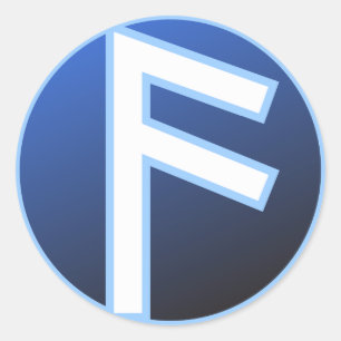 Ansuz Aesir Rune Classic Round Sticker