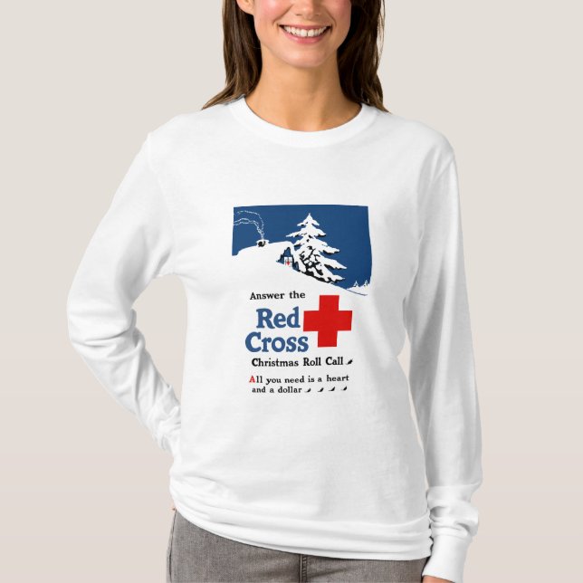 Answer The Red Cross Christmas Roll Call T-Shirt (Front)
