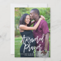 Answered Prayer Lettering Pregnancy Announcement I