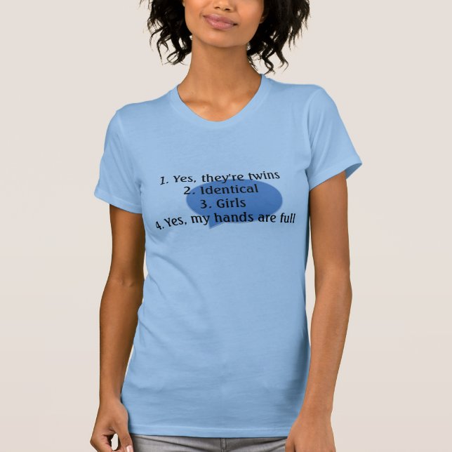 answering twin questions tee (Front)