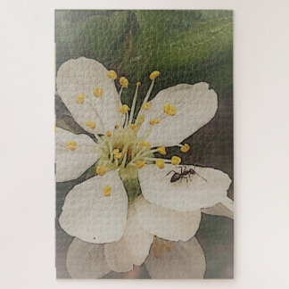 Ant and flower jigsaw puzzle