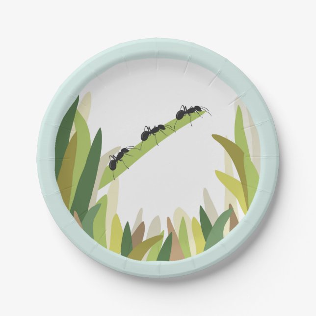 Ant Bug Insect Paper Plate Outdoor Party (Front)