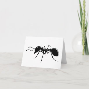 Ant drawing insect card