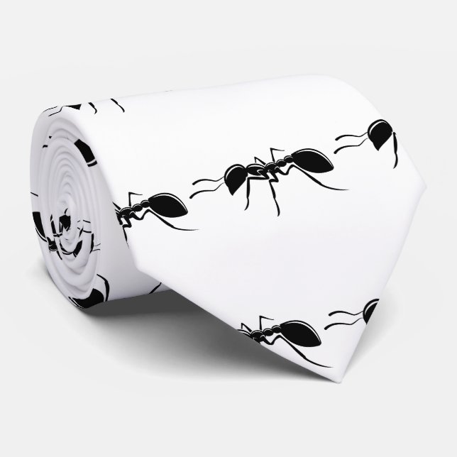 Ant drawing insect tie (Rolled)