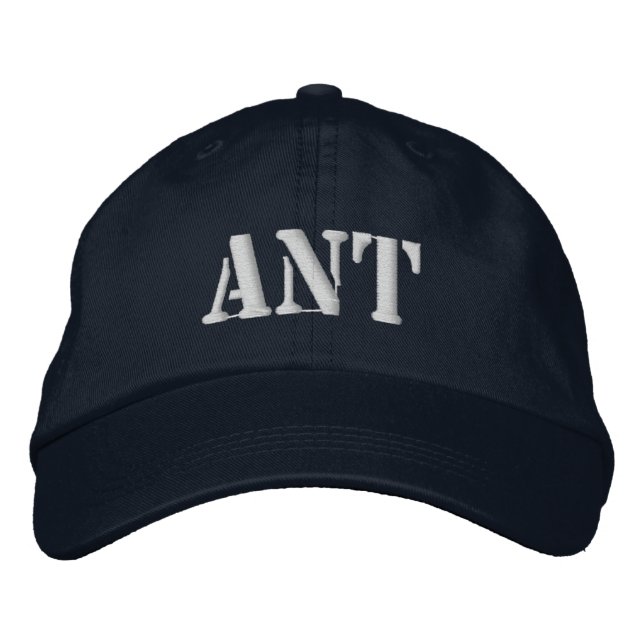 ANT EMBROIDERED BASEBALL CAP (Front)