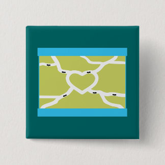 Ant Farm Love 15 Cm Square Badge