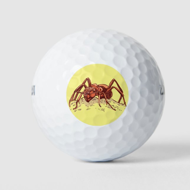 Ant - Hardworking Insect Golf Balls (Front)
