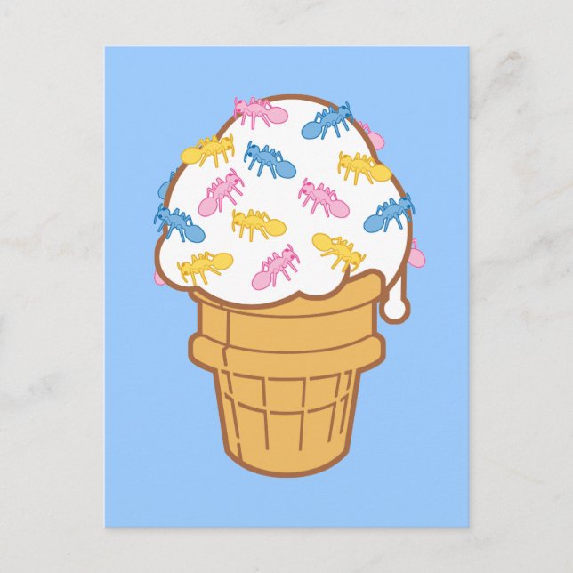 Ant Ice Cream Postcard (Front)