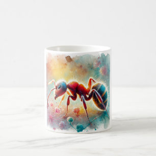 Ant in Watercolor Art 170624AREF125 - Watercolor Coffee Mug