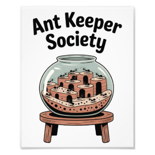Ant Keeper Society Cute Farm Insect Lover Photo Print