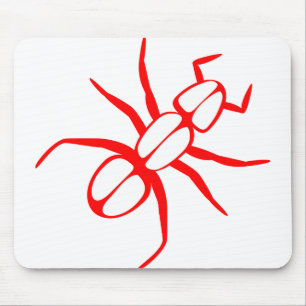 Ant Legs Antennae Red Mouse Mat