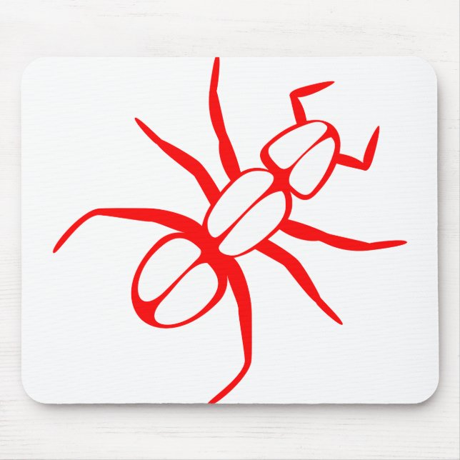 Ant Legs Antennae Red Mouse Mat (Front)