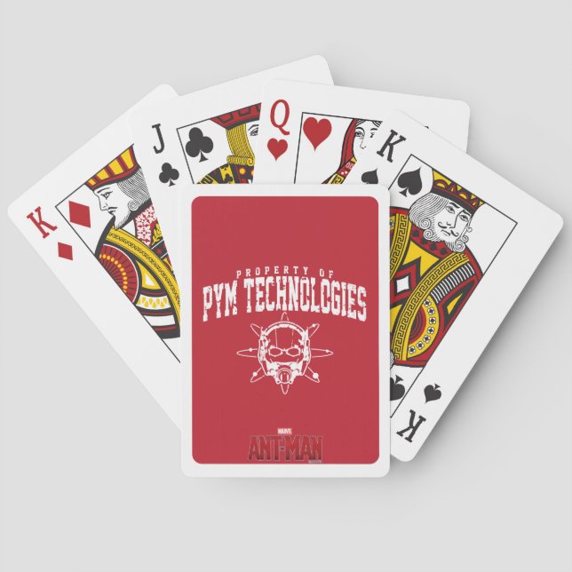 Ant-Man Property of PYM Technologies Playing Cards (Back)