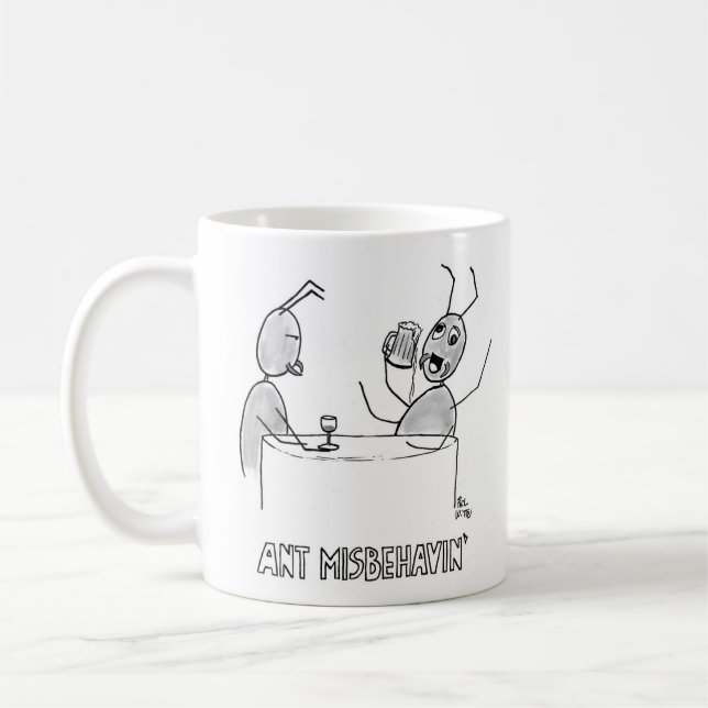 Ant Misbehavin' coffee mug (Left)