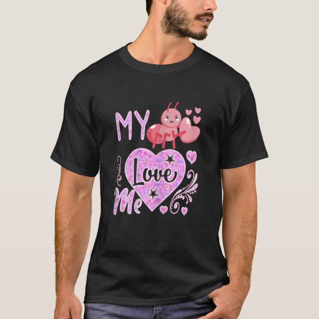 Ant My Aunt Loves Me Aunty For Nephew Niece T-Shirt (Front)