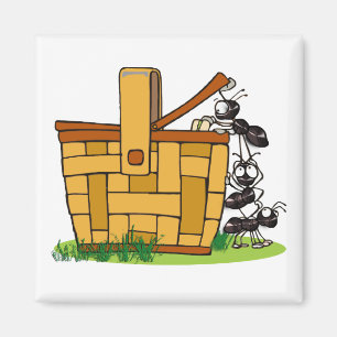 Ant Picnic Basket Magnet