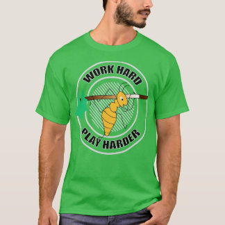 Ant running work hard play harder dle drawing T-Shirt