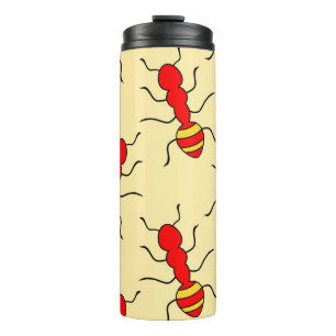 Ant seamless pattern vintageant, abstract, animal, thermal tumbler