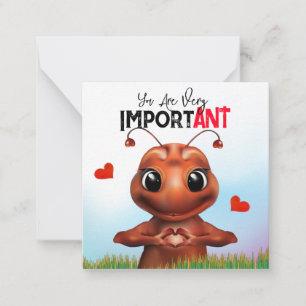 Ant Sign Language Classroom Valentine Card