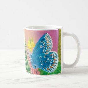 Ant, snail and Chapman's blue butterfly  Coffee Mug