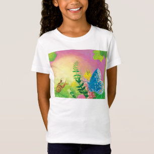 Ant, snail and Chapman's blue butterfly T-Shirt