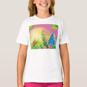 Ant, snail and Chapman's blue butterfly T-Shirt