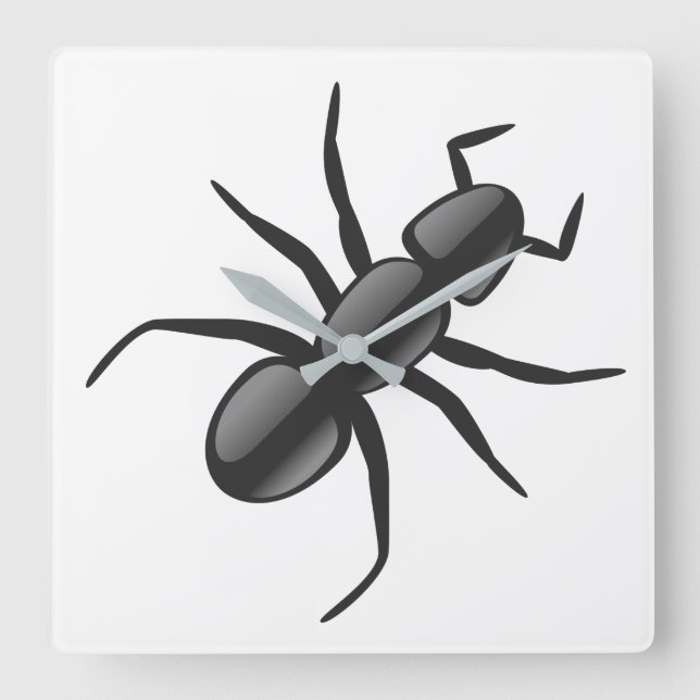 Ant Square Wall Clock (Front)
