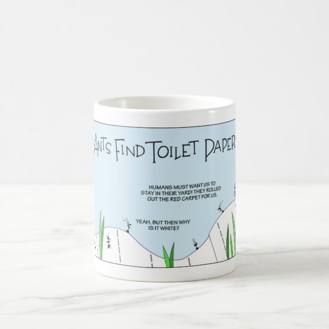 Ant Toilet Paper Coffee Mug (Center)