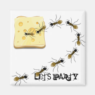 Ant trail funny party cute magnet