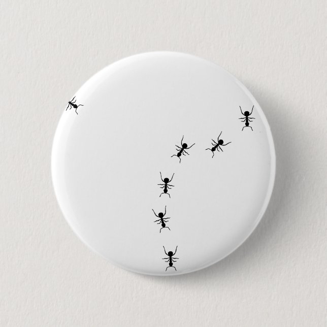 ant trail icon 6 cm round badge (Front)
