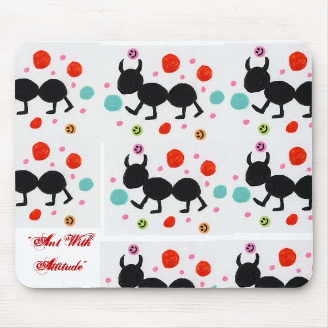 Ant With Attitude Mouse Mat (Front)