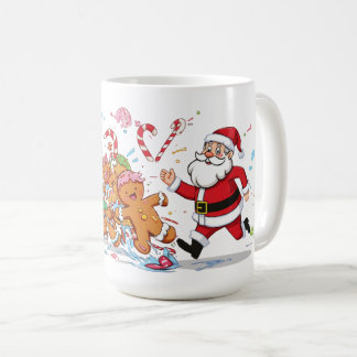 anta and Gingerbread Dance Christmas Mug