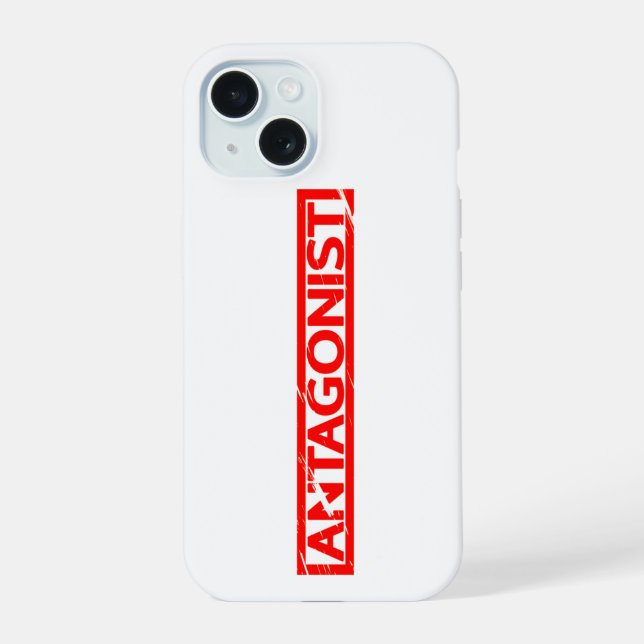 Antagonist Stamp iPhone 15 Case (Back)