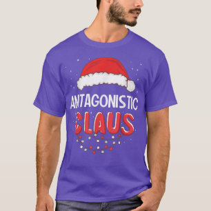 Antagonistic Santa Claus Christmas Matching Costum T-Shirt