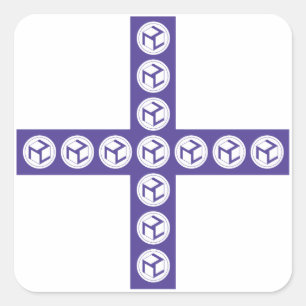 Antahkarana Cross - Female  Antahkarana Square Sticker
