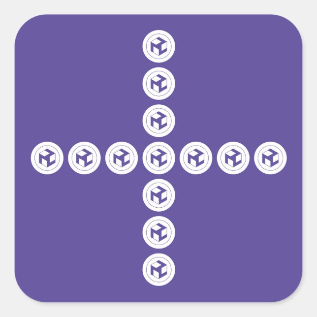 Antahkarana Cross - Male Antahkarana Square Sticker (Front)