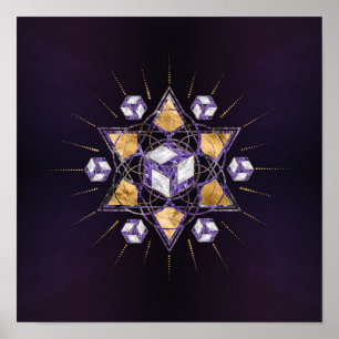 Antahkarana in in Sacred Geometry Ornament Poster