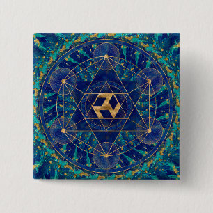 Antahkarana in Sacred Geometry Ornament 15 Cm Square Badge