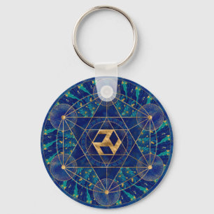 Antahkarana in Sacred Geometry Ornament Key Ring
