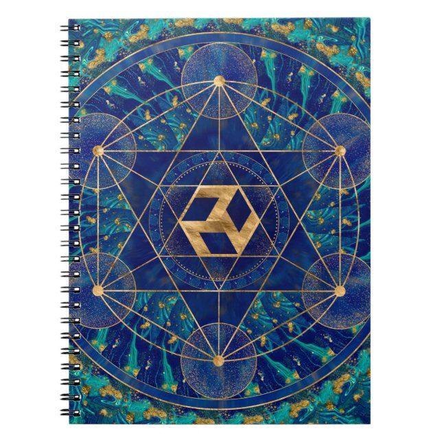 Antahkarana in Sacred Geometry Ornament Notebook (Front)