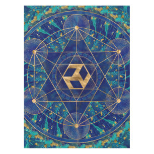 Antahkarana in Sacred Geometry Ornament Tablecloth